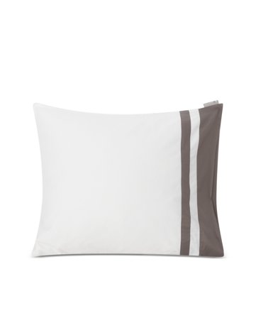 Lexington Hotel contrast Putetrekk white/charcoal sateen