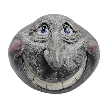 Sjov Stenansigt Have/gård Kunst Skulptur Harpiks Skulpturer Mystisk Have Sten