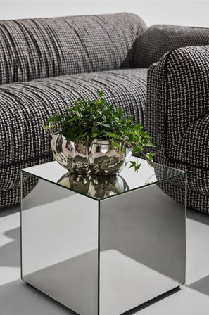 Pastill - Kuutio Ponti 35x35 cm - Hopea - Pikkupöydät - - Homeroom