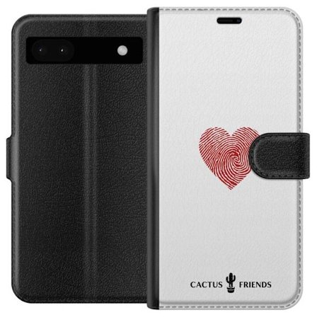 Yhteensopiva Lompakkokotelo Google Google Pixel 6a Cactus and Friends - Fingerprint Love