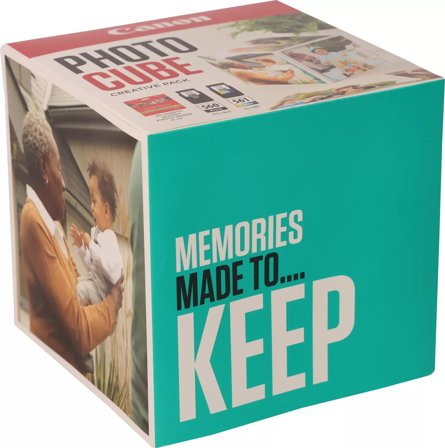Canon Photo Cube Creative Pack - 2-pack - svart, farge (cyan, magenta, gul) - original - blekkpatron/papirsett