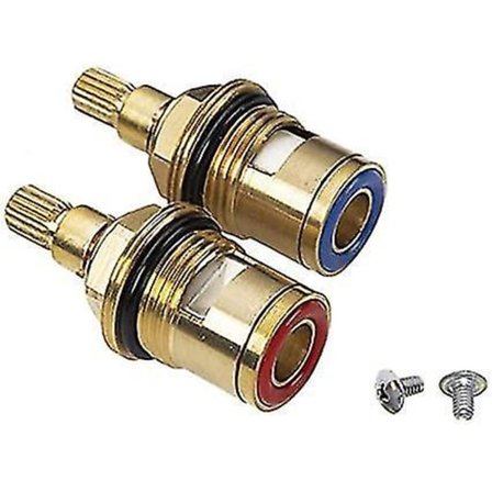 2 st Ersättningskranventiler Mässing Keramik 1/2''