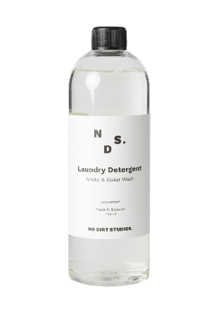 NO DIRT STUDIOS. Tvättmedel vit och kulör parfymfri 750 ml & rengöringsmedel ONESIZE