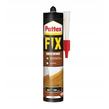 Monteringslim - Pattex - Fix Wood 400g - Inomhus trä gips polystyren utan lösningsmedel