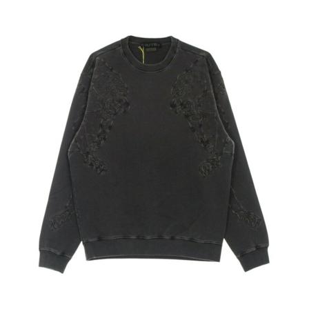 Iuter, lightweight crewneck sweatshirt double nepal Zwart, Heren, Maat:M