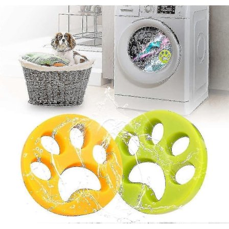 2x Fjerner af Dyrehår til Vaskemaskine Genanvendelig Kat Hund Pels Fnugfanger Bedste Gave