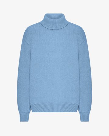 Merino Wool Turtleneck - Seaside Blue - Female - XL