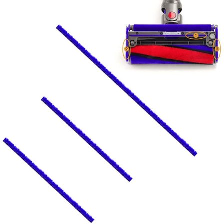 3-pack mjuka remsor för Dyson V7 V8 V10 V11 dammsugare DXGHC