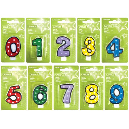 Numerokynttilä Dots