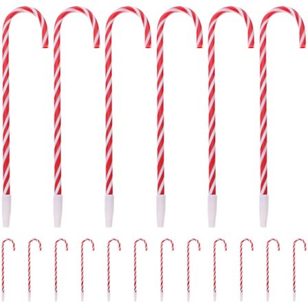 18 st Kulspetspennor Svarta Plastkulspetspennor Julkulspetspenna Studentpris Tecknad Penna Godis Käpp Pennor