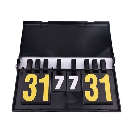 Sports Scoreboard 4 Digit Flip Bærbar Scoreboard for Konkurranse Volleyball Badminton Bordtennis Fotball Basketball