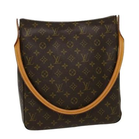 Louis Vuitton Vintage Pre-owned Canvas Looping Taske Brun, Dame Vintage Tasker, Størrelse: ONE Size