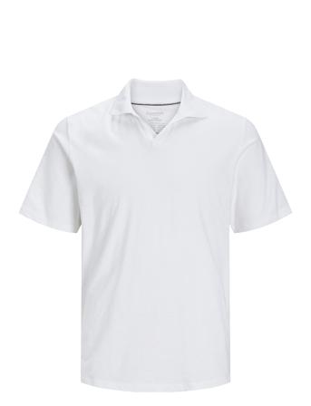Jjesummer Linen Polo Ss Ln White Jack & J S