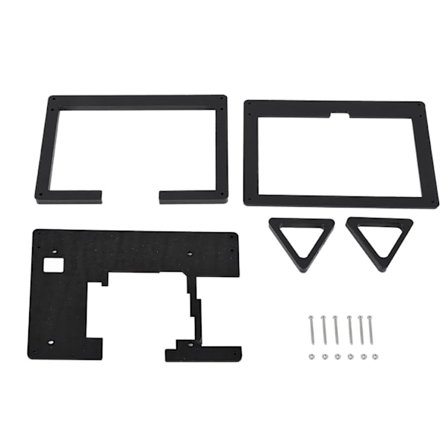 Raspberry Pi 5-tommers LCD-skjerm Akrylmonteringskabinett Svart