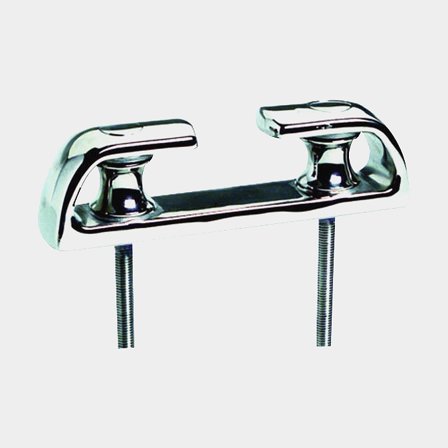 Klüse mit Rollen, Edelstahl AISI 316, 260 x 45 x 75 mm, passend für Leinen Ø24 - 30 mm - Boot