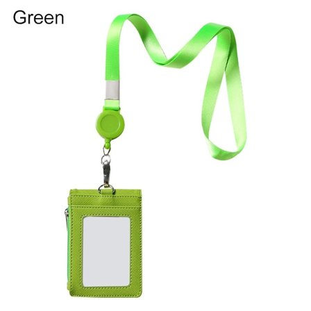 Kort Badge Holder ID Lanyard Navneskilt GRØN