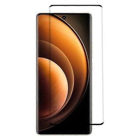 For vivo X100 5G/X100 Pro 5G Herdet Glass Full Skjermbeskytter 3D Buet Side Lim