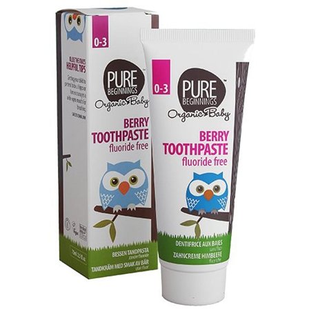 Pure Beginnings Berry Tandpasta 0-3 år 75 ml, Medicin & Pleje, Tandpleje Til Børn, Børnetandpasta