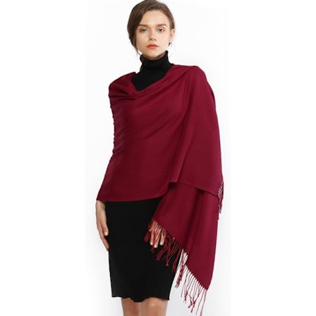 Dam Scarves Pashmina Sjalar och Wraps för Bröllop Scarfs för Kvinnor Vinter