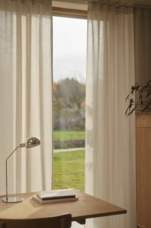 Jotex - Gardin Linblanding 2-pakke linnebeige - LILL - Kjøp Multifunksjonsgardiner hos Jotex