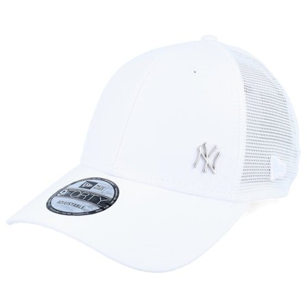 New Era - New York Yankees Flawless 9FORTY White Trucker Trucker White Cap - MLB @ Hatstore