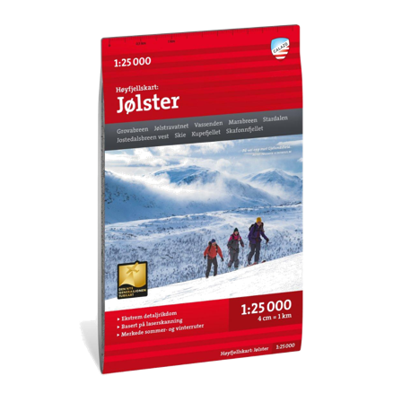 Calazo Høyfjellskart Jølster 1:25 000