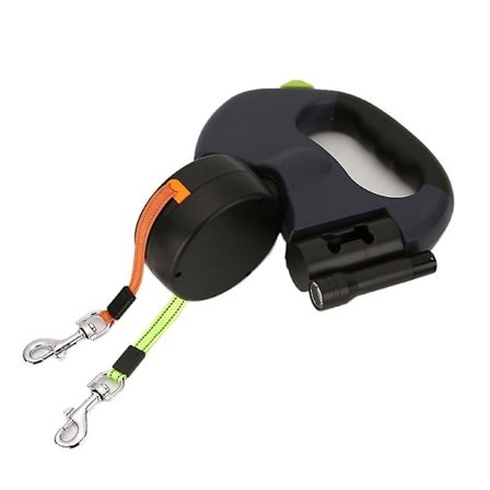 Sällskapsdjur koppel Hund Dubbelt huvud Rep One Drag Två sällskapsdjur hund med hund koppel