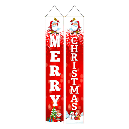1 Par Julbannerdörr Home Hotel Couplet Xmas Festival