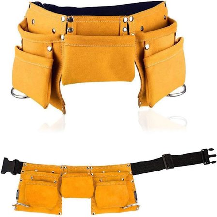 Lasten puutarhan nahkainen työkalulaukku, säädettävä vyö Lasten työkalut