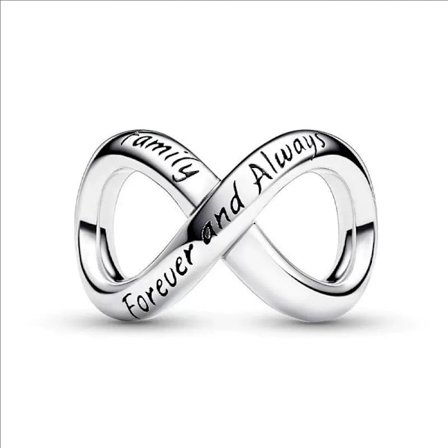 Pandora - Forever & Always Infinity Berlock - 14k guldpläterad