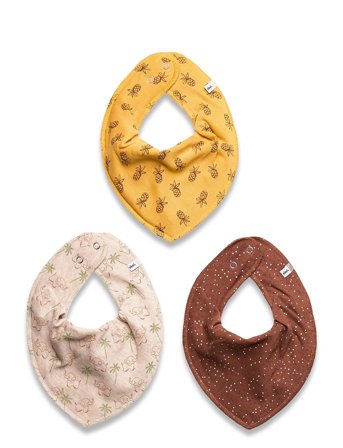 Pippi | Bandana Bib Uni -Aop (3-Pack) | ONE SIZE