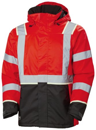 Helly Hansen Workwear UC-ME 71355_169 Vinterjakke varsel, rød/svart Varsel, Rød/Svart, Klær