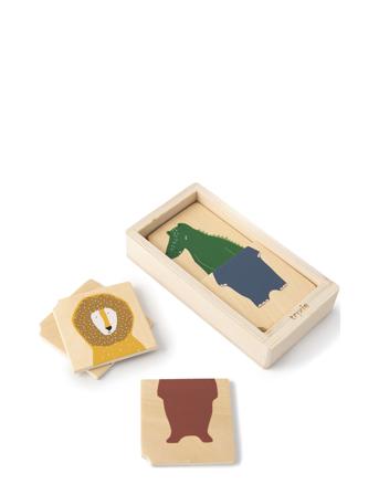 Wooden Animal Combo Puzzle Patterned Trixie Baby