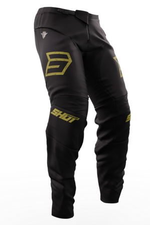 Pantaloni Motocross Shot Army auriu 28