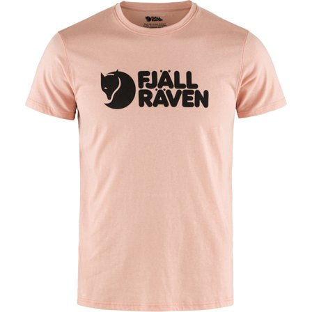 Fjällräven Men's Logo T-Shirt in Chalk Rose, Bio-Baumwolle | Size: Small