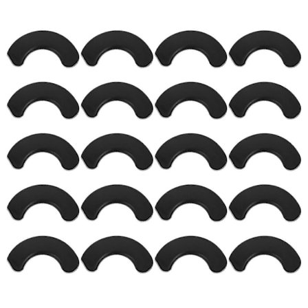 20 stk. Nyttige Håndvægtholdere Stødsikre Håndvægtpuder Fitnessværktøjer (Sort)-Perfet