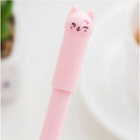 10 st Black Cat Gel Pen Tecknad Djur Gel Pen ROSA