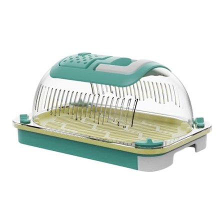 Reptil Terrarium Reptil Foderkasse Letvægts Skildpadde Tank Reptil Habitat Container Reptil Transportkasse til Krebs Skildpadde