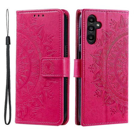 Til Samsung Galaxy A26 5G Etui Præget Totem PU Læderpung Stand Telefon Cover