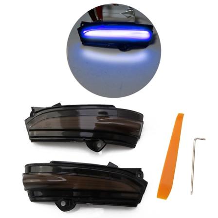 2st LED dynamisk sidomarkör sekventiellt rinnande vatten Blinkerslampa för Ford-Mondeo 2013-2021