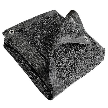 50% Skyggenet Svart Solnett Teipet Kant Med Maljer 2m X 3m Kompatibel Med Planter I Drivhus