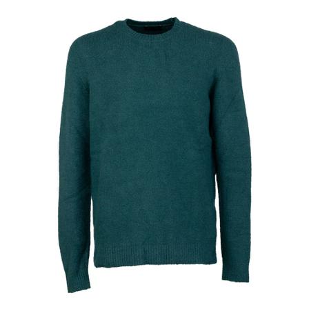 Roberto Collina Round-neck Strik Grøn, Herre Strik