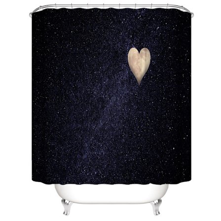 Duschdraperi, kärleksmåne, vattentät, 150*180cm
