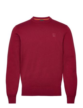 Kanovano Tops Knitwear Round Necks Red BOSS