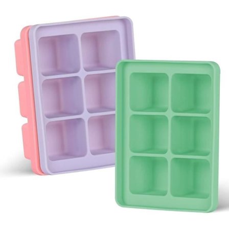 3 st iskubsform Stor iskubbricka med lock Stapelbar och diskmaskinssäker silikon för whisky A1