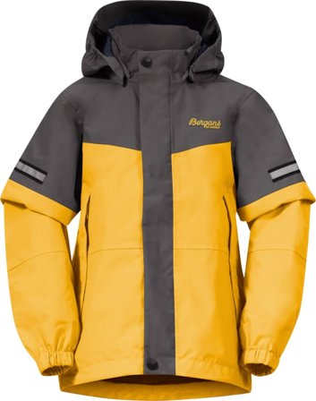Bergans Kids' Lilletind Jacket Children shell jackets Yellow 128