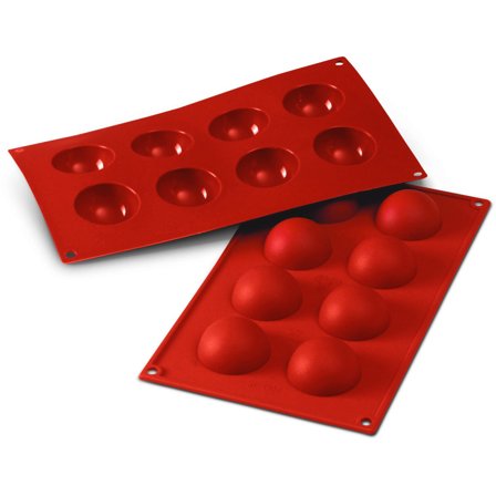 Silikomart Silikoneform kupler 8 stk - Rød | KitchenOne