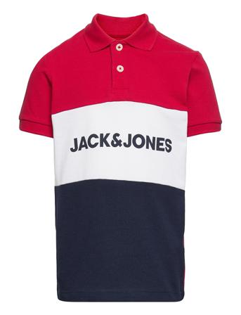 Jjelogo Blocking Polo Ss Jr Patterned Jack & J S