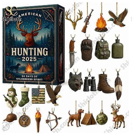 Jagt Julekalender Blind Box Juletræsdekoration Akrylvedhæng Jagt Julekalender Blind Box 26*18*3cm Jagt Julekalender Blind Box 26*18*3cm