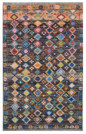 Dywan Moroccan Berber - Afghanistan 90X145 Czarny/Brunatny (Wełna, Afganistan)